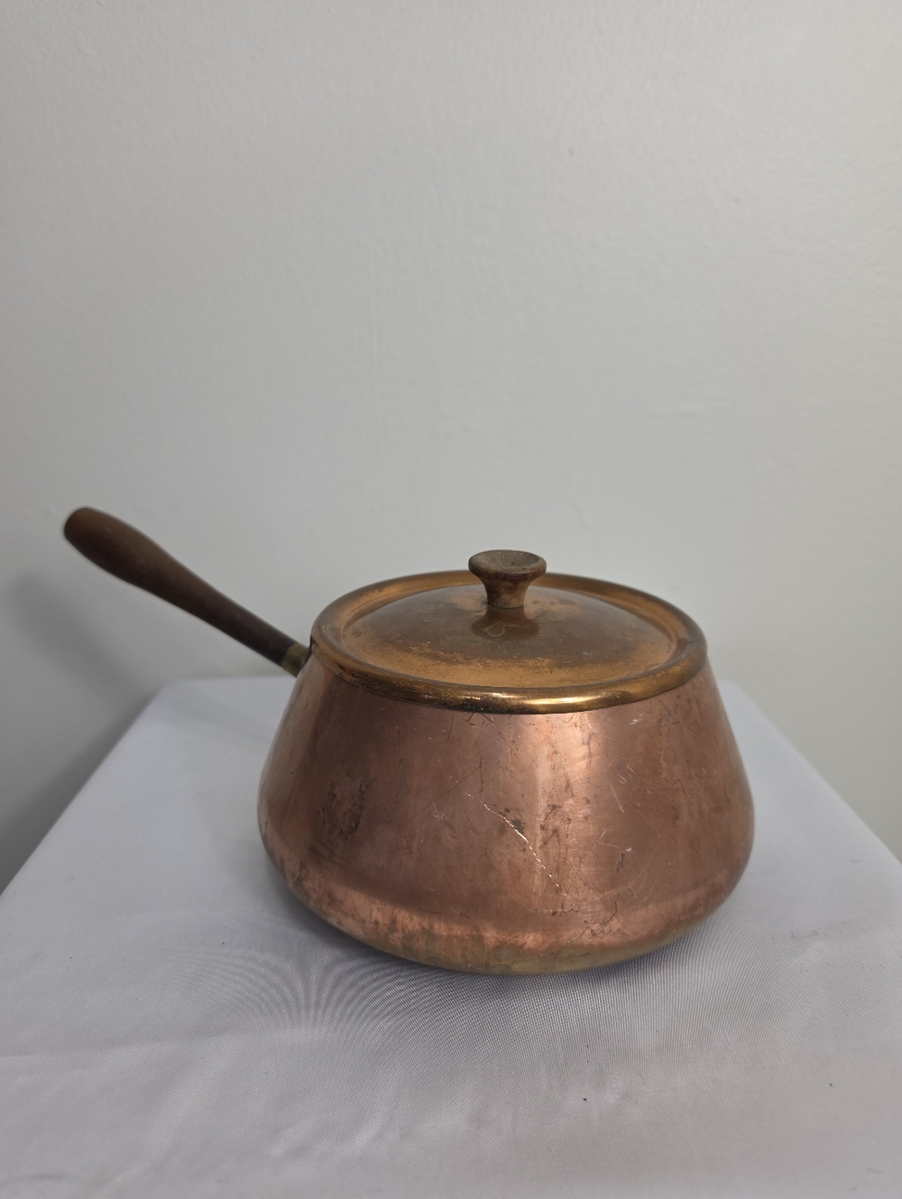 Vintage Solid Copper Pot  Made In Spain